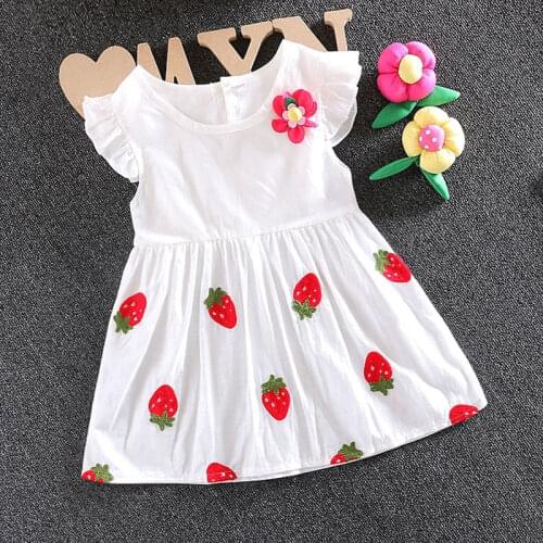 Infant Baby girl clothes summer brand cotton dress for toddler newborn baby girl wear clothing party princess tutu dresses dress