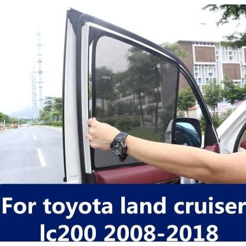Yarn curtain sun visor gauze sun block sunscreen insulation car modification accessories For toyota land cruiser lc200 2008-2018