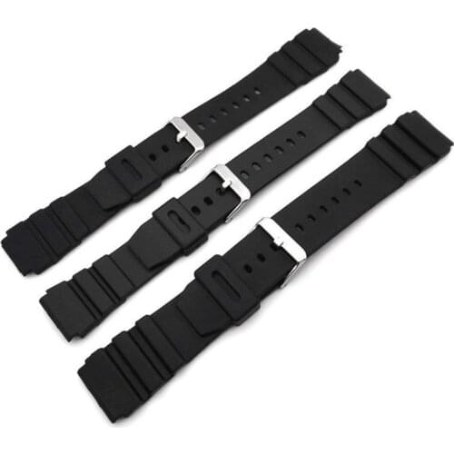 N0HC Silicone Rubber Watch Strap Band Deployment Buckle Diver Waterproof 18mm - 22mm