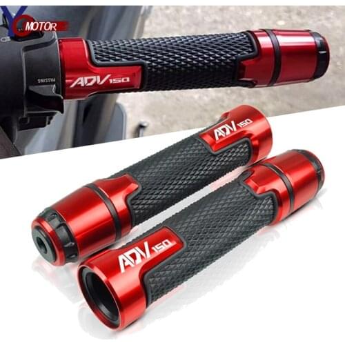 Red/Black/Glod/Blue New Motorcycle CNC Aluminum+Rubber Hand Grips For HONDA ADV150 ADV 150 2019-2020 7/8'' 22mm Handlebar Grip