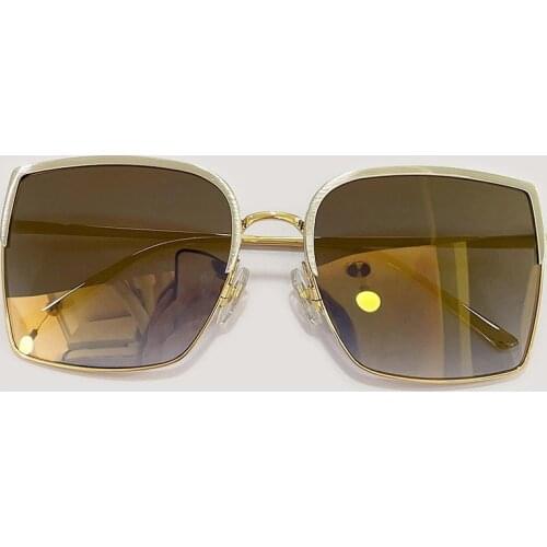 Luxury Square Sunglasses Women Brand Designer Retro Alloy Frame Mirror Sun Glasses Vintage Male Oculos Feminino