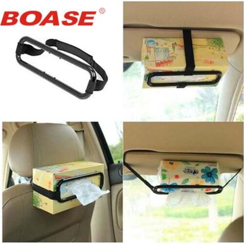 Convenient Tissue box for vehicle sunshade board paper towel rack creative car car styling car covers