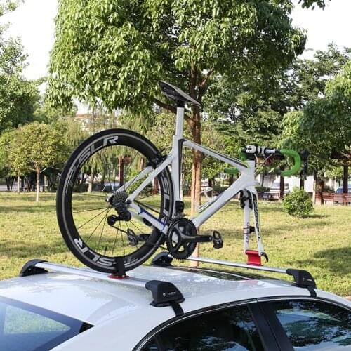 Bicycle Car Roof Rack Quick Release Alloy Fork Lock Mount Roof-Top Stable Tools Biking Portable Dustproof Cycling Parts