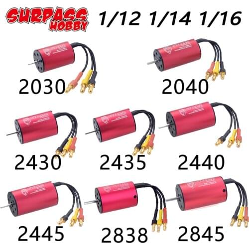 Waterproof 2845 Brushless Motor 2838 2445 2440 2435 2430 2030 2040 for 1/12 1/14 1/16 1/18 1/24 RC Car Wltoys Remo Hobby Timaya