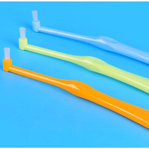 1Pcs Orthodontic Toothbrush Interdental Tooth Brush Small Head Soft Hair Correction Teeth Braces Dental Floss Oral Tooth Care