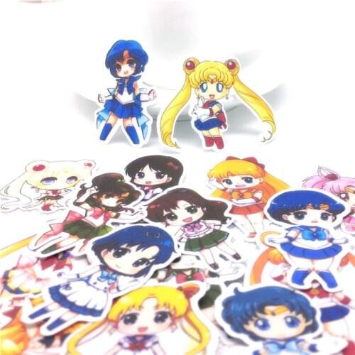 20Pcs Cartoon beauty warrio Sticker for kids toys phone School Supply Fashion Decoration Vinyl Decals DIY Stickers scrapbooking