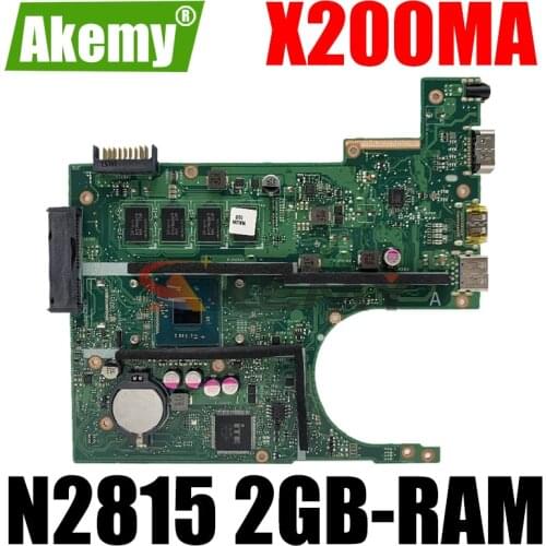 Akemy X200MA Laptop motherboard for ASUS X200MA F200MA X200M original motherboard 2GB-RAM N2815 CPU