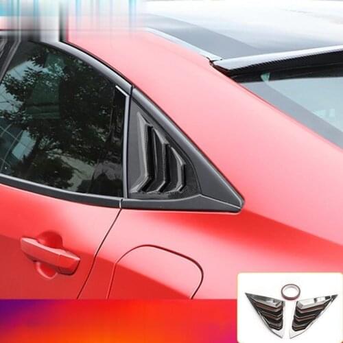 Car Side Window Louvers Scoop Cover Vent for Honda Civic Rear Quarter Panel Side Vent Window Louver Car Modification accessories