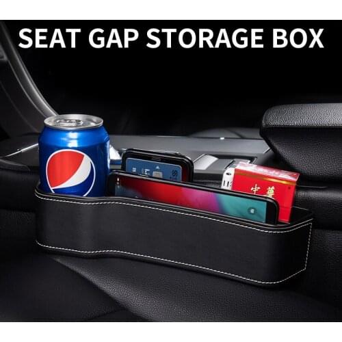Storage Box Car Organizer Seat Gap Case Pocket Car Seat Side Slit for Wallet Phone Coins Cigarette Keys Cards For Universal