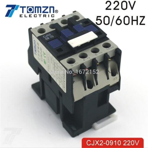 CJX2 0910 AC contactor LC1 9A 220V 50HZ/60HZ