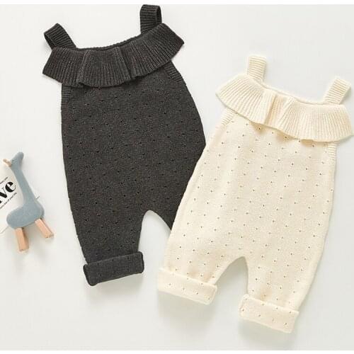 Spring Autumn Kids Baby Girl Pure Color Sleeveless Braces Rompers Newborn Infant Baby Girl Rompers Baby Girl Clothes Rompers