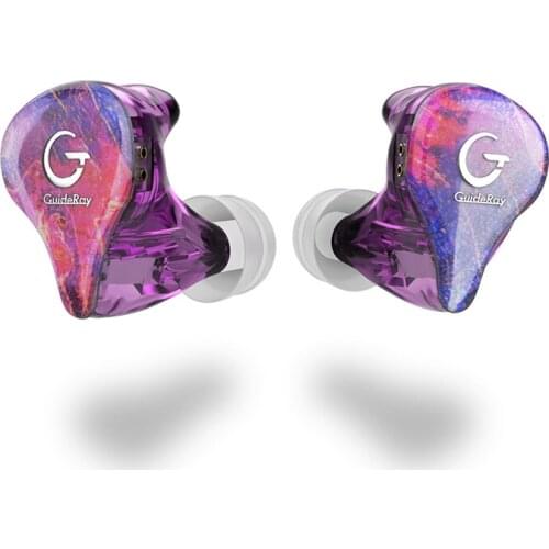 Guideray GR-i S 1BA+1DD Hybrid Headphone 0.78mm 2pin Earbuds Powerful Stereo Headset Custom Made Hi-Res DJ GR-i18 /GR-i58/GR-i68