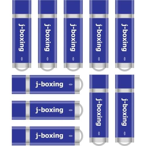 J-boxing 10PCS 64MB USB Flash Drives Bulk Small Capacity 128MB Lighter Design USB Memory Sticks Thumb Pendrives 256MB 512MB Blue