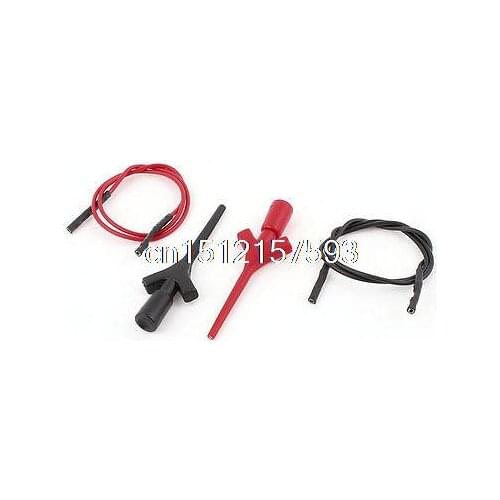 2PCS Mini Grabber IC PCB SMT SMD Test Hook Clip Cable Testing Probes