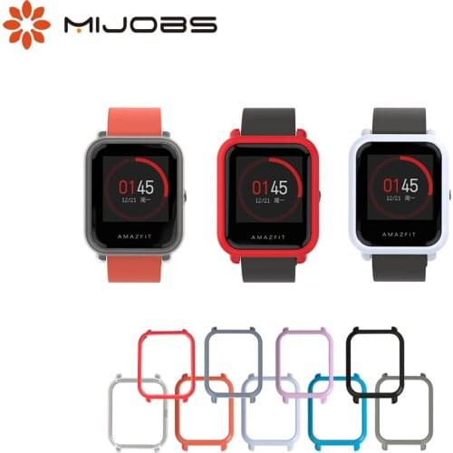 Mijobs Amazfit Protective Case Cover for Xiaomi Huami Amazfit Bip BIT PACE Lite Youth Smart watch Strap Plastic PC Shell Bumper