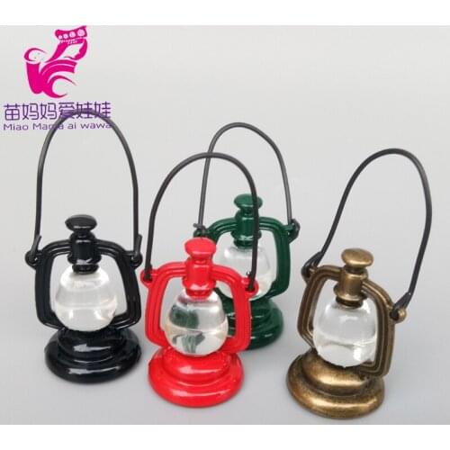 Mini barn lantern for doll house diy accessories charm pet feed model for 1/6 BJD doll toys garden
