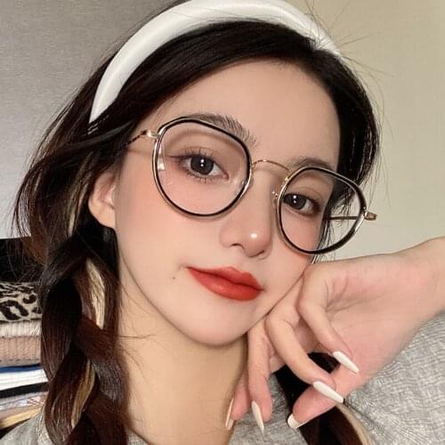 2021 Round Metal Glasses Frame Men Women Nearsighted Prescription Optical Myopia Glasses Retro Decorative Glasses for Men Women