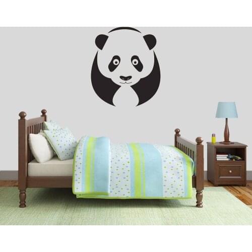 Panda Wall Decal Living Room Bedroom Home Decor Vinyl Wall Stickers Nursery Kids Room Wall Decals Removable Mural S093
