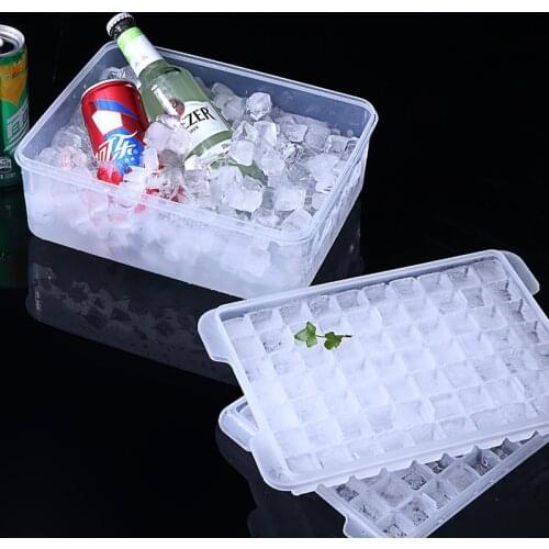 Food Grade PP Grid Food Supplement Grid with Box Large Plastic Toughness Ice Tray Ice Making Box Ice Making Mold Box