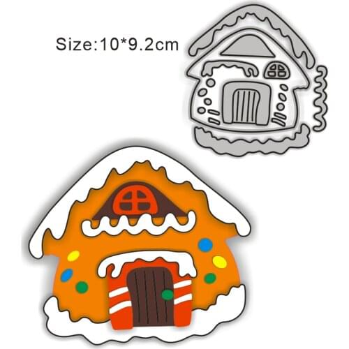 Cutting dies Easter Snow House metal printing craft paper relief DIY embossed Easter New Year Valentines Day