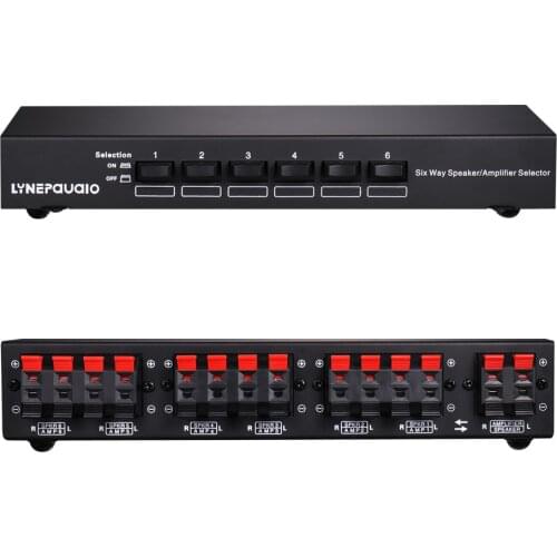 KYYSLB B898 professional six-channel stereo speaker amplifier comparator two-way selector switch without loss of sound quality