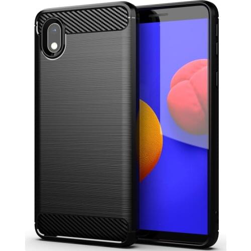 For Samsung Galaxy A 12 9 7 6 10 02 S E 8 Plus 3 01 Core Brushed Texture Phone Case Shockproof Cover Carbon Fiber Luxury Case