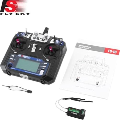 FLYSKY FS-i6 I6 2.4G 6CH AFHDS 2A Radio Transmitter With Receiver For RC Airplane Helicopter FPV Racing Drone
