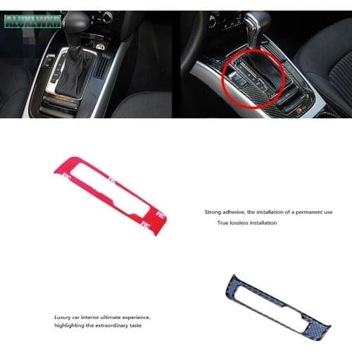 Gear Shift Frame Panel Decoration Cover Trim S Line Logo Fit for Audi A4 2009-2015 Accessories Car Styling Interior Carbon Fiber