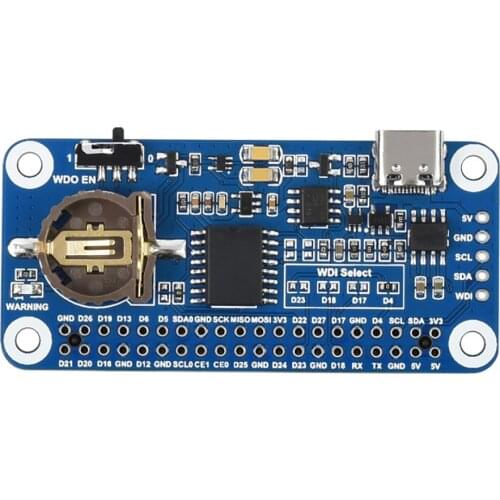 RTC WatchDog HAT for Raspberry Pi Series Boards, Jetson Nano, Auto Reset, High Precision DS3231SN RTC