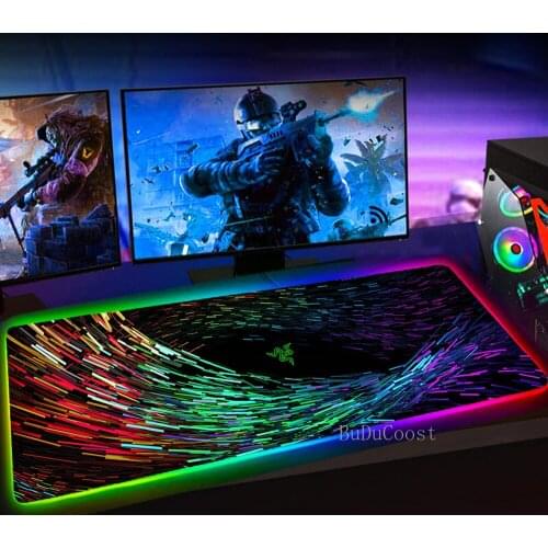 RGB Razer XXL Mouse Pad 90X30 Mousepad Keyboard Mat LED Mause Pad Rubber No-slip with Backlit 25X35 Alfombrilla Raton Mouse Mat