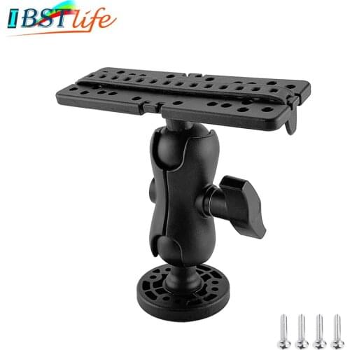 360 Degree Swivel Ball Mount Marine Kayak Electronic Fish Finder Mount Base Fishfinder GPS Plate Rotating Boat GPSMAP Supporter