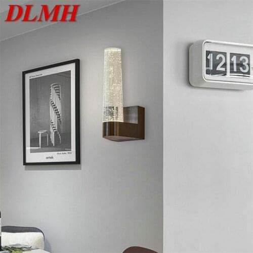 DLMH Modern Wall Lights Crystal Sconce LED 220V 110V Indoor Aluminum Bubble Fixture For Home Bedroom Living Room Office