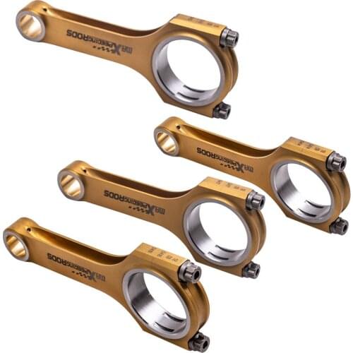 Titanize 4340 Connecting rod For Subaru Legacy EJ20 EJ25 WRX STi 130.5mm ARP2000 Balanced Crankshaft EN24 Floating TUV Shot peen