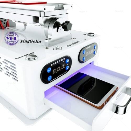TBK 258UV 5 in 1 LCD Screen Separate Middle Frame Separating Glue Remover Machine With UV Curing Lamp For iphone for Samsung