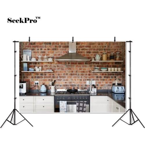 Thin vinyl coffee kitchen Range hood baby children kids Backgrounds Printed Professional Indoor Photographic studio Backdrops