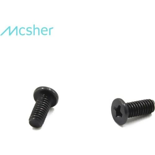 50pcs M2.5 x 6mm Laptop Notebook Screw Phillips Flat Wafer Head Black Zinc