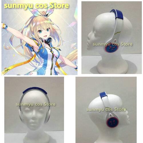 VTuber YouTuber Mirai Akari Headphone Earphone EVA Fabric accessory props Cosplay Custom