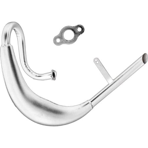 Fatty Belly Pipe Exhaust Muffler Silver Fit For 50cc 80cc Bike Gas Engine Motor Parts