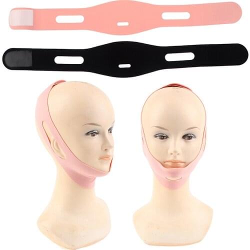 Anti Snoring Chin Strap Belt Stop Snoring Sleep Apnea Jaw Care Sleeping Support Posture Corrector Black Belt For Woman Man 1pc