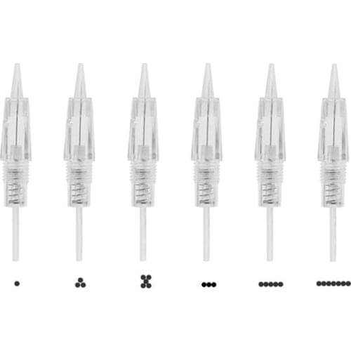 10pcs/lot 1P 1RL 8mm Screw For Tattoo Machine Eyebrow Lips Eyeline Semi Permanent Makeup Needle For Tattoo Machine Microblading