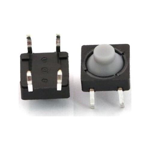 100pcs/lot 4 pins 8*8*5.5 mm Silicone Silent Tactile Push Button DIP Tact Switches 8x8mm