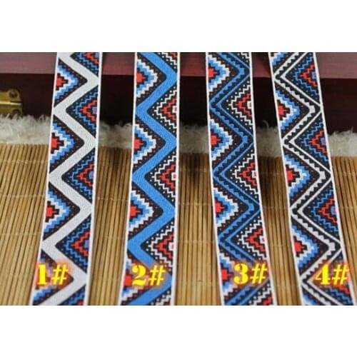 2cm 10yards Jacquard Ribbon Retro Ethnic RibbonTape Home Textile Accessories Z366