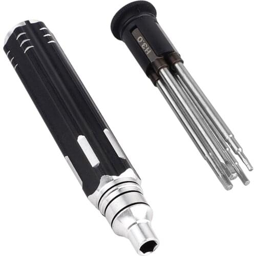 4 In 1 Pocket 8 in 1 Screwdriver Hobby Tools Kit For RC Car Drone Plane Hex Philip Spanner Socket Hexagon H1.5 H2.0 H2.5 H3.0