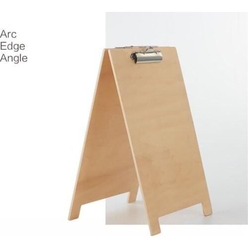 A5 Wooden Poster Frame Desk Art Photo Display Rack Home Decor Picture Stand Menu Holder Clip