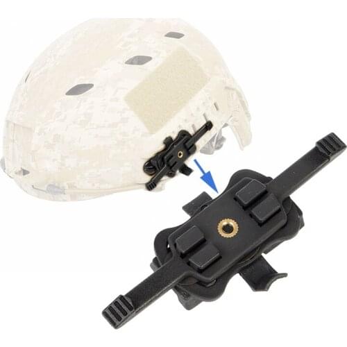 Tactical Helmet Mount Adapter Side Rail Guide Bracket Flashlight Mount Outdoors Hunting Accessories