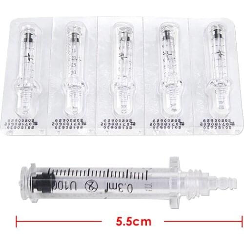 Free tariff to Germany 3ml 25pcs Syringe or 25pcs Medicine needle Ampoule head for hyaluron gun hyaluron pen High Pressure