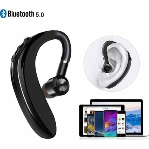 S109 Wireless Bluetooth Earphones Single Ear Hook Business Stereo Headphones Headset Handsfree Sports Earbud With Microphone