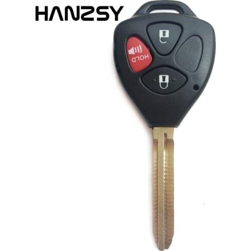 3 Button Uncut TOY43 Blade Remote Key shell Case Fob For Toyota Venza Corolla Avalon RAV4 2006 - 2010 auto control Car Key Cover