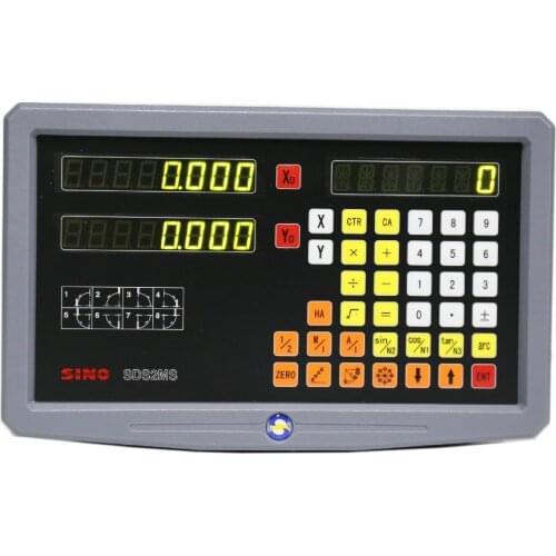 2 Axis Digital Readout Display DRO For Milling Lathe Machine Linear Scales Encoder 5micron
