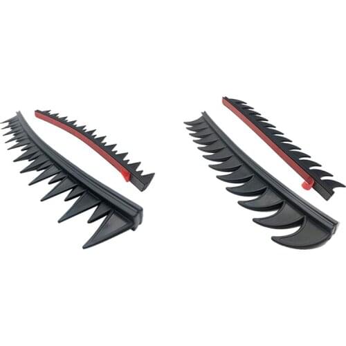 DHBH-Reflective Motorcycle Helmet Mohawk Spikes Rubber with Red Helmet Decals(Helmet Not Included)